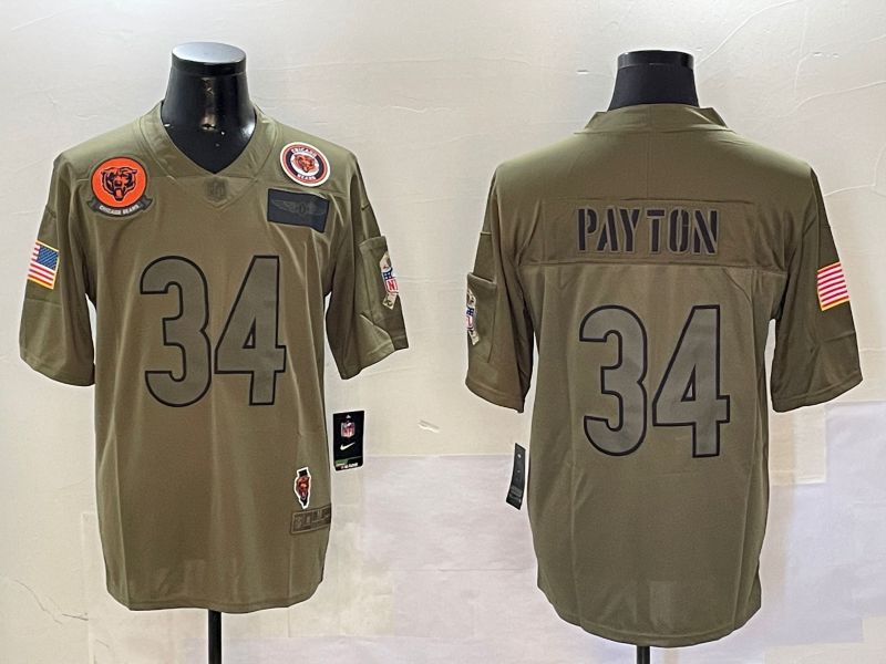 Men Chicago Bears #34 Payton Green 2024 Nike Limited NFL Jersey style 01082->oakland raiders->NFL Jersey